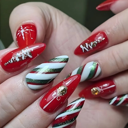 24pcs Holiday Press on Nails