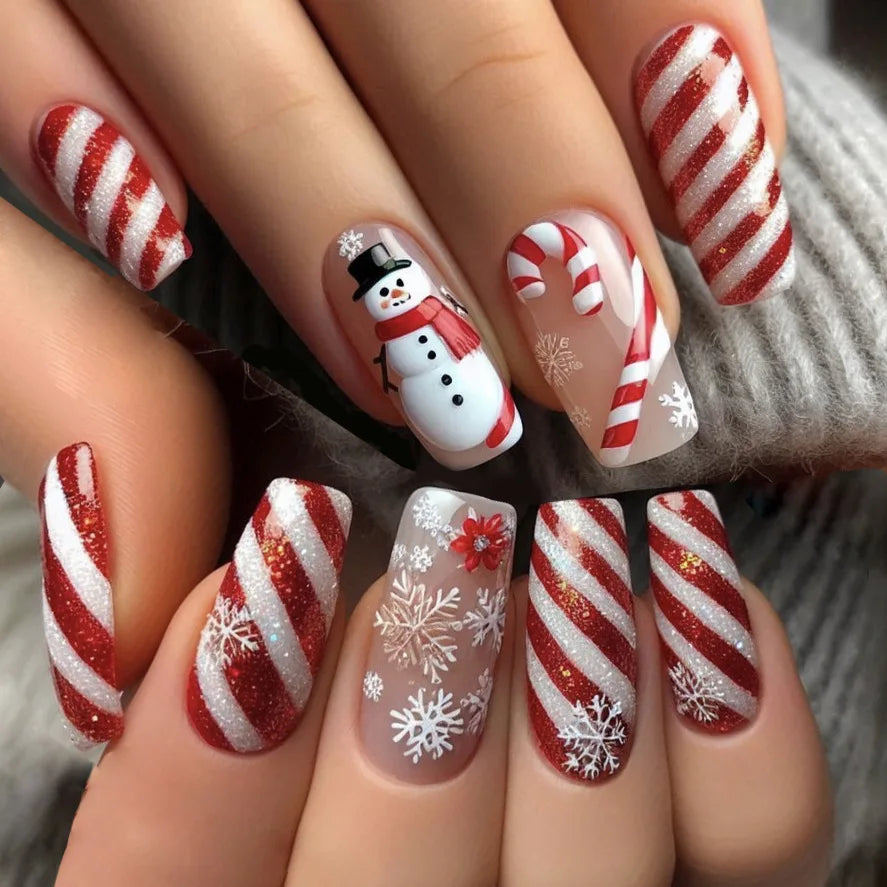 24pcs Holiday Press on Nails