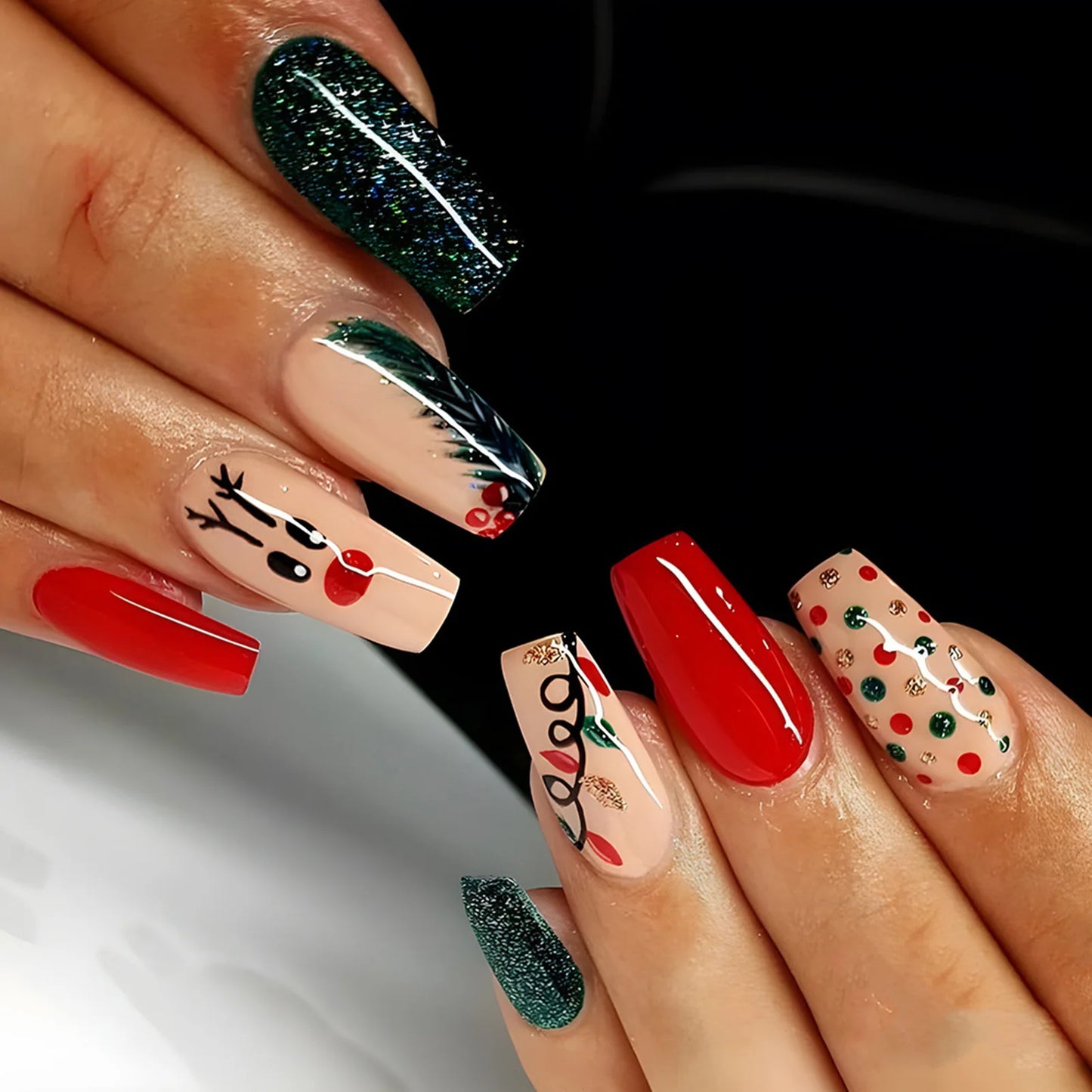 24pcs Holiday Press on Nails
