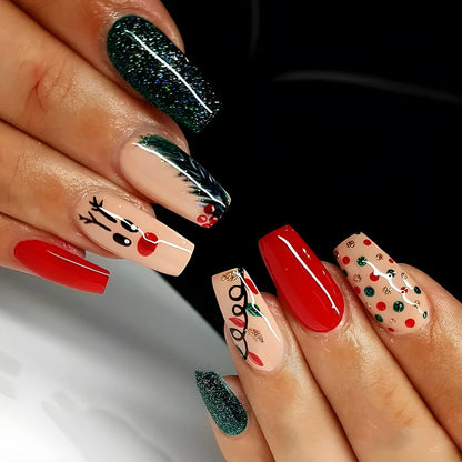 24pcs Holiday Press on Nails