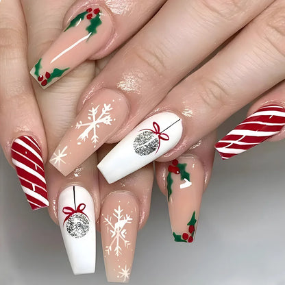 24pcs Holiday Press on Nails